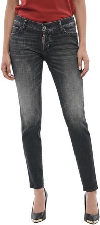 Dsquared2 Black Skinny Mid Rise Jeans