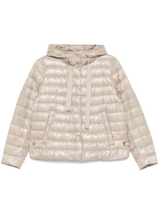 Herno hooded quilted jacket - women - Cotton/Polyester/Polyamide/Polyamide/Goose Down/Goose Feather - 38 - Neutrals