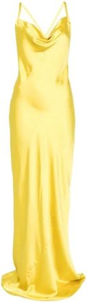 Norma Kamali Cross Back Bias Gown - Dames - Avondkleed - Geel - M - Polyester - Kleedjes