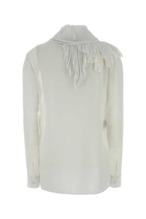 Alberta Ferretti A02055116 0002 Bianco Exterior: Silk Abiti Dress