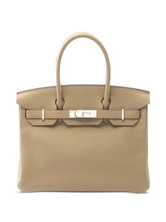 Hermès 2023 Taurillon Clemence Birkin Retourne 30 handbag - Bruin