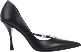 Dsquared2 Black Pointed-Toe Leather Pumps