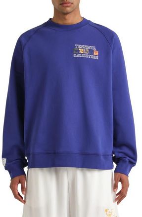 Diadora Legacy Embroidered Fleece Sweatshirt in Navy at Nordstrom, Size Xx-Large
