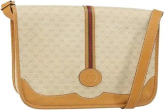 Gucci Pre-owned Cross Body Bags, female, Beige, Size: ONE SIZE Pre-owned Plastic Cross Body Bag