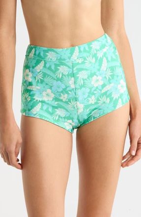 Kulani Kinis Retro Cheeky Swim Shorts in Barefoot Breeze at Nordstrom, Size X-Small