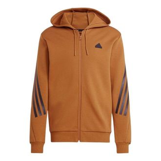 adidas Future Icons 3-Stripes Full-Zip Hoodie Bronze Strata IC8260