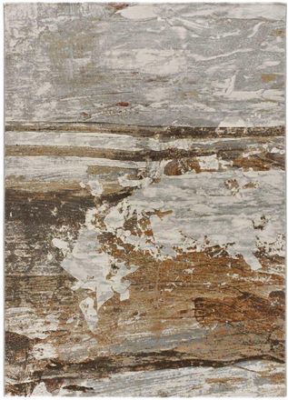 Atticgo Alfombra abstracta beige/gris 133x195 cm