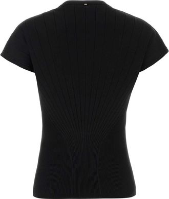 Sportmax Womens Black Viscose Blend Samba Top Nero Exterior: Polyester Maglie Sweater