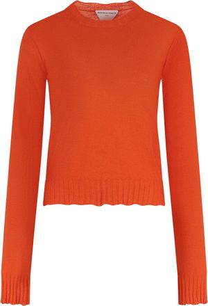 Bottega Veneta Womens Cashmere Sweater - Orange - Size EU 38 (Womens)