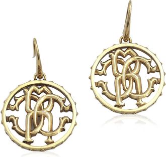 Roberto Cavalli RC Monogram Drop Earrings