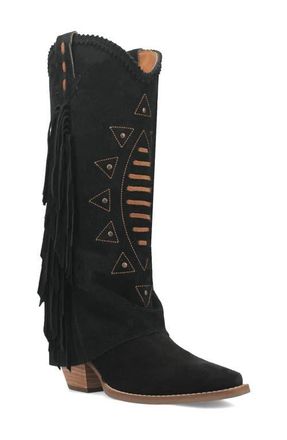Dingo Spirit Trail Knee High Western Boot in Black at Nordstrom, Size 7