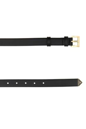 Prada Womens Black Leather Belt Nero1 Vitello Cinture