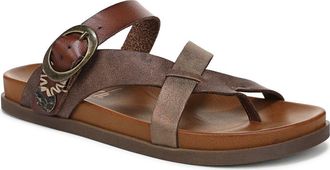 Blowfish Lilac Strappy Slide Sandal in Walnut Faux Leather at Nordstrom Rack, Size 6.5