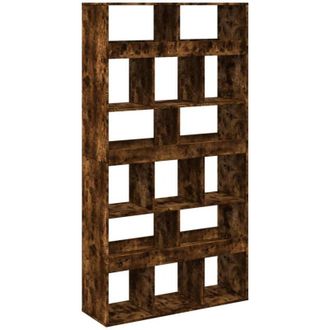 vidaXL Separador De Ambientes Madera Roble Ahumado 100x33x187,5 Cm Vidaxl