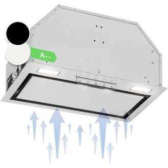 Klarstein Klarstein Camila - Cappa aspirante, incasso, 52 cm, 397 m&sup3;/ora, LED, touch, acciaio inox