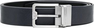Emporio Armani calf-leather buckled belt - men - Calf Leather - One Size - Black