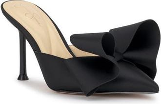 Jessica Simpson Valrin Pointed Toe Mule in Black at Nordstrom, Size 9.5