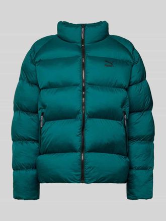 Puma Steppjacke mit Label-Print in Dunkelgruen, Größe XXL