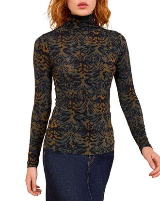 Ulla Johnson Aurelia Jersey Turtleneck Top