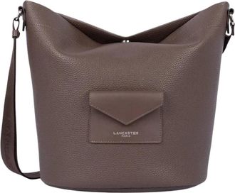 Lancaster Maya Double Kba Crossbody Tas - Dames - Tassen - Bruin - Maat: ONE Size Leer