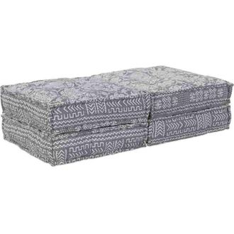 vidaXL Almohada 2 Pcs Gris Claro 70 X 70 X 36 Cm Poli&eacute;ster Vidaxl