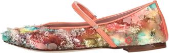 Lorena Paggi Ballerinas van stof en leer - Dames - Ballerinas - Veelkleurig - 38 1/2 EU - Leer - Schoenen