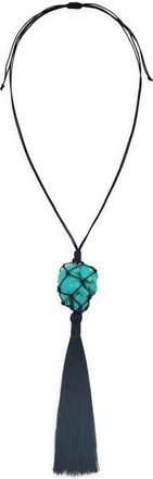 Petit Moments Noor Tassel Pendant Necklace in Turquoise at Nordstrom
