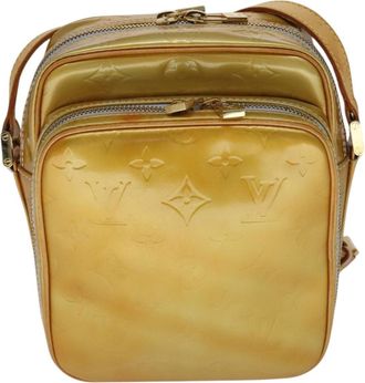 Louis Vuitton Wooster Handbag Monogram Vernis Yellow Patent_Leather Bag (Pre-Owned)