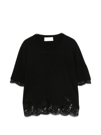 Ermanno Scervino Jersey de lana con detalle de encaje