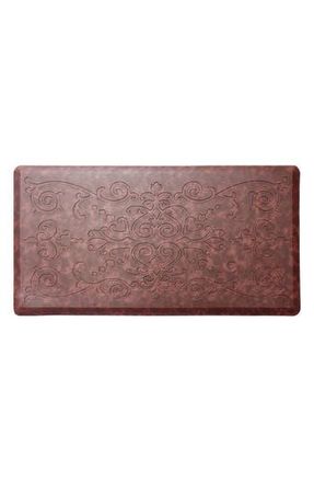 J&V Textiles Anti-Fatigue Embossed Floor Mat in Burgundy at Nordstrom Rack, Size 15X24