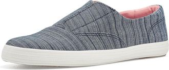 Keds Champion Round Toe Slip-On Womens Shoes Blue Chambray : 7.5 B - Medium, Synthetic