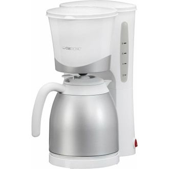 Clatronic KA 3327 Macchina per caff&egrave; lungo, da 8-10 tazze, 850 W, colore: Bianco