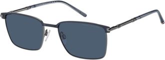 Tommy Hilfiger Square Zonnebrillen - Heren - Zonnebrillen - Blauw - 57 MM - Accessoires