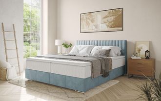 Inosign Boxbett »Thor mit Bettkasten, inkl. Matratze, Topseller« Topper und Zierkissen, in verschiedenen Härtegraden verfügbar