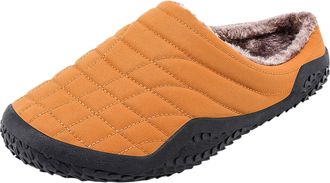 Generic Mens Slip-On Slippers Comfy Handmade Stitch Microsuede Slip-On House Shoes Comfy House Shoes Soft Ankle with Anti-Slip with Faux Indoor Outdoor Comfor