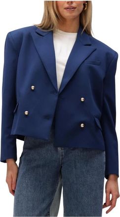 ALIX The Label Alix The Label, Dames, Jassen, Blauw, Maat: M Poliester
