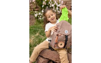 L&auml;ssig Rucksack L&Auml;SSIG Mini Backpack Outdoor, Damen, Gr. B/H/T: 12cm x 22cm, braun, Rucks&auml;cke Rucksack