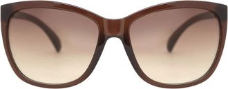 Calvin Klein Milky Brown Frame Bruine Zonnebril met Gradi&euml;nt Lens