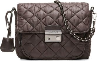 MZ Wallace Small Crosby Lock Quilted Nylon Crossbody Bag in Espresso at Nordstrom