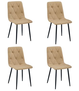 OEM Silla Libra - Tela Marr&oacute;n / Patas Negras X 4