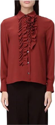 Liviana Conti Shirts - Dames - Blouses - Rood - L - Overhemden