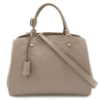 Louis Vuitton Pre-owned Vintage Handbag - Dames - Pre-owned - Beige - Maat: ONE Size Leer