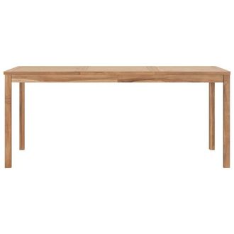 Berkfield Home Garden Dining Table 180x90x77 cm Solid Teak Wood in Brown | Size: 180 x 90 x 77 cm
