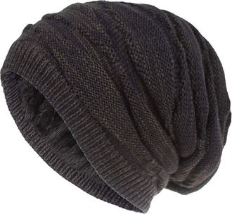 Generic Zhiyao Beanie Hat Womens Mens Winter Knitted Hat Warm Soft Jersey Hat Winter Hats Knit Hat for Jogging Camping Gifts for Men Women, navy, One Size Fit