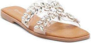 Top Moda Dubau Slide Sandal in Silver at Nordstrom Rack, Size 5.5