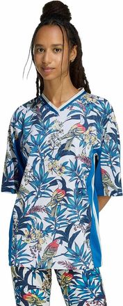 adidas T-shirt met V-hals en print FARM RIO