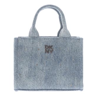 DKNY Hadlee Rhinestone Denim Mini Schoudertas (Blauwe Denim)