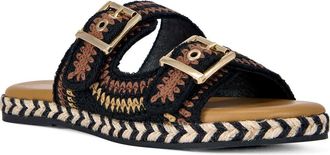Azalea Wang Pacorro Slide Sandal in Black Brown at Nordstrom, Size 6.5