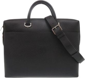 Cartier Pre-owned Briefcase Schoudertas - Heren - Vintage Handtas - Zwart - ONE Size - Leer - Vintage