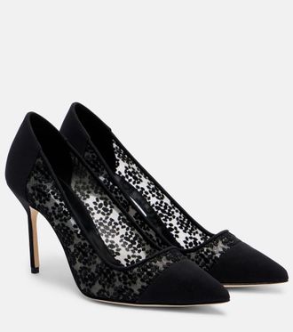 Manolo Blahnik Capcour 90 lace pumps
